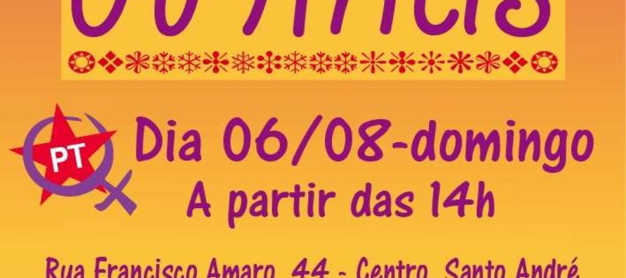PT Santo André convida para “Bingo das Minas” neste domingo (6)