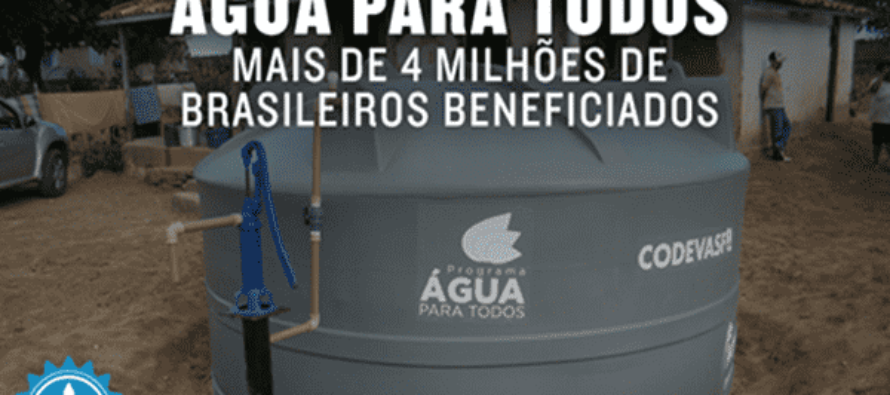 Programa Água para Todos entrega mais de 804 mil cisternas no Semiárido