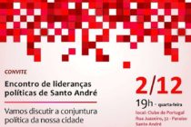 #AgendaPT: (02/12) – Encontro de lideranças politicas de Santo André