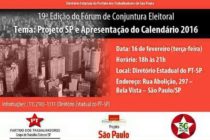 Projeto SP e Calendário 2016 são os temas do Fórum de Conjuntura Eleitoral da próxima terça (16)