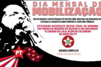 7ª Edição do #DiadeMobilizaçãoPTSP defende legado de Lula e celebra 36 anos do PT em todo o estado nos dias 19 e 20 de fevereiro