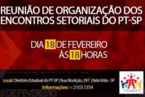 [#Agenda 18/02] PT-SP sedia reunião preparatória para Encontros Setoriais