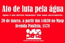 Hoje movimentos sociais vão às ruas contra a falta de água em São Paulo