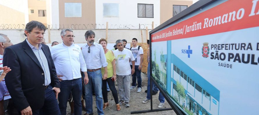 Haddad:  “3 hospitais gerais, 20 hospitais/Dia, 16 UBS novas e mais 15 UPAs”