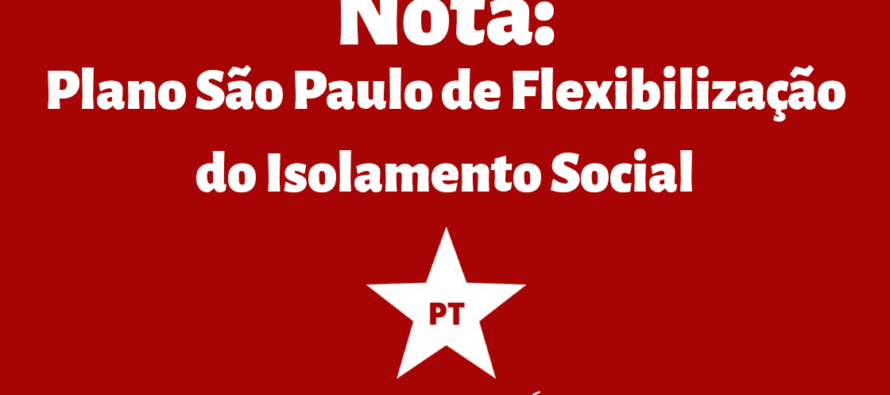 NOTA: PLANO ESTADUAL DE FLEXIBILIZAÇÃO DO ISOLAMENTO SOCIAL