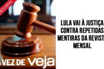 Ex-presidente Lula aciona a Justiça contra mentiras de VEJA