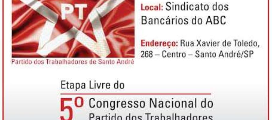 Santo André: Ciro Marcondes Filho participa de debate em Etapa do 5º Congresso do PT neste sábado (30 /05)