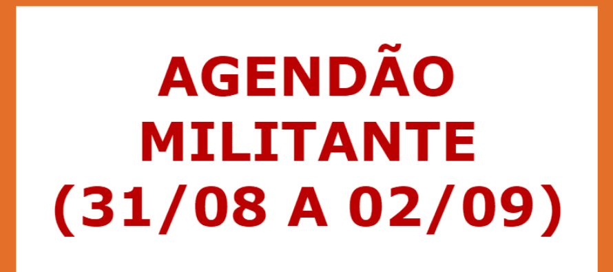 PT Santo André divulga agenda militante (31/08 a 02/09)