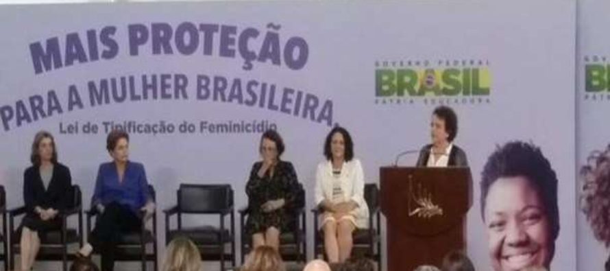 Dilma Rousseff sancionou hoje (9/3) Lei do Feminicídio