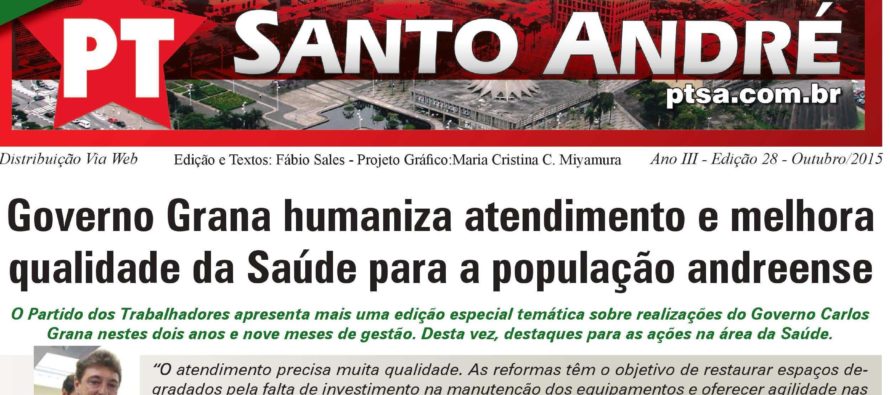 Boletim digital PT Santo André: Confira as realizações na Saúde