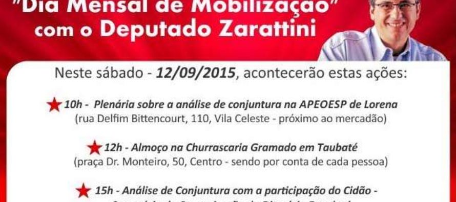 #DiadeMobilizaçãoPTSP – Vale do Paraíba