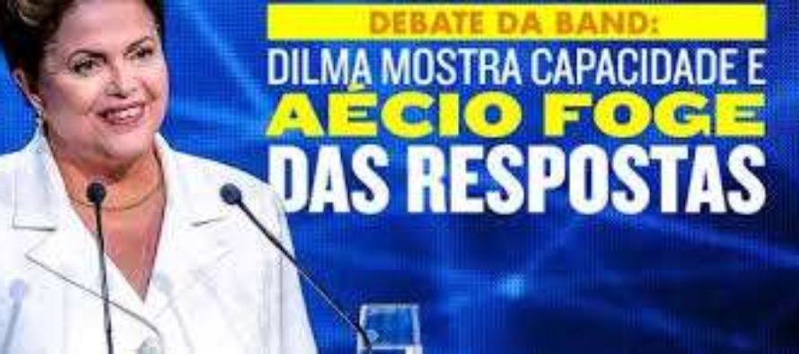 No segundo debate, #Dilma questiona Aécio sobre escândalos do PSDB