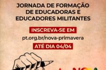 Jornada de Formação de Educadores e Educadoras Militantes