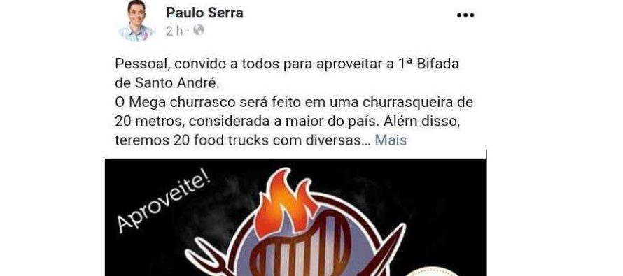 Saúde pro povão não tem, mas churrasco pros bacanas, tem.