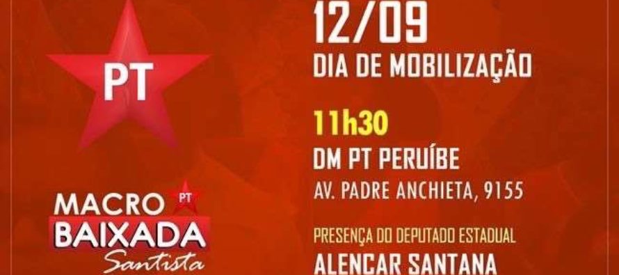 #DiadeMobilizaçãoPTSP – Baixada Santista