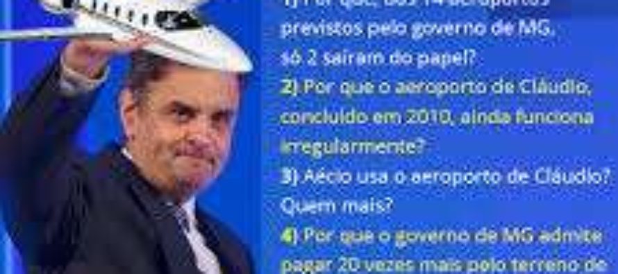 Arrocho Neves gasta 14 milhões da verba pública e usa empresa “parceira” para construir aeroporto na fazenda do tio