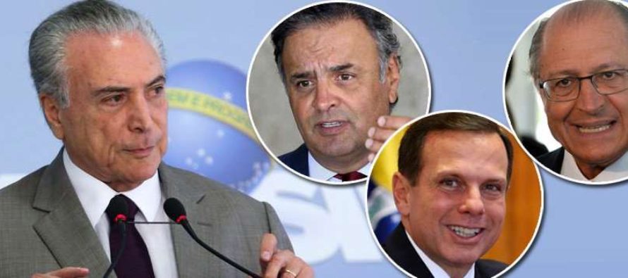 Aliado do golpe, PSDB decide apoiar a “quadrilha” de Temer e rejeitar denúncia