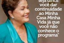 #Dilma destaca importância do maior programa habitacional da história!