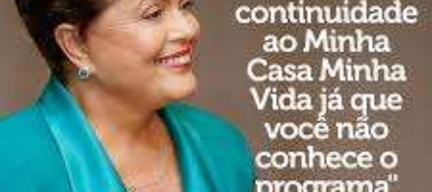 #Dilma destaca importância do maior programa habitacional da história!