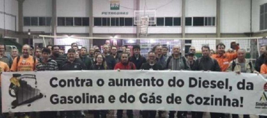 Greve dos petroleiros começa com forte adesão em todo o país