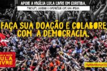 Já está no ar o site da campanha de arrecadação Lula Livre