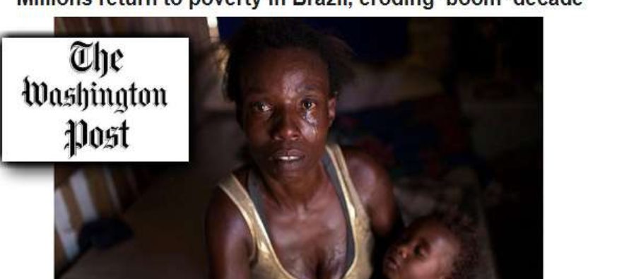 A face mais dramática do golpe, o aumento da pobreza no Brasil, é notícia internacional